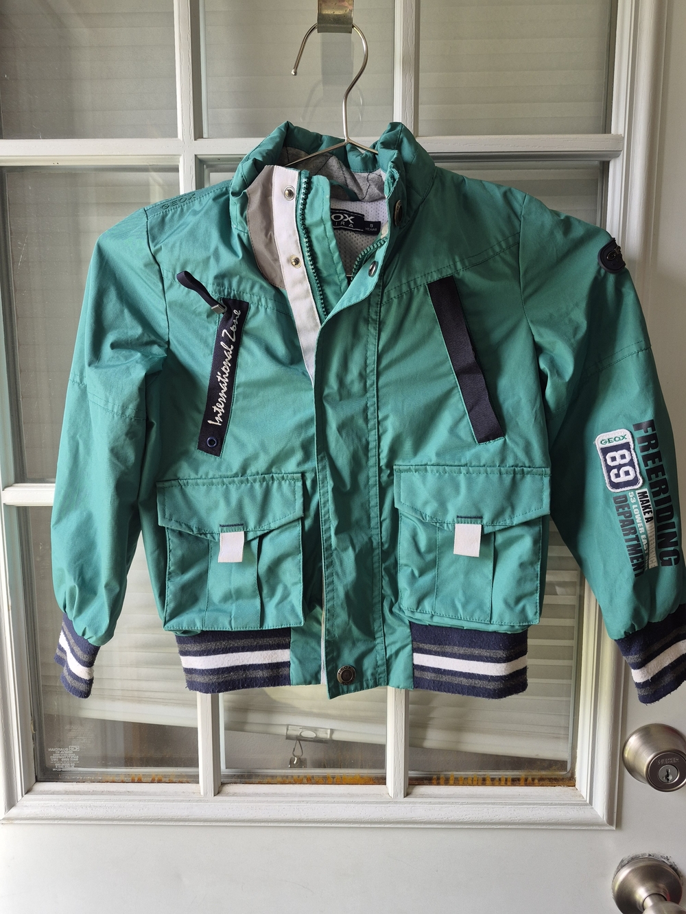 Geox Boys' Teal Green Lightweight Puffer Jacket